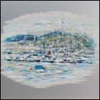 Alu | Jachthafen Woerthersee  50 x60 cm 2017